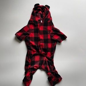 Holiday Time dog fleece pajamas XL